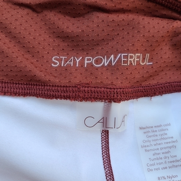 Calia Energize 7/8 Leggings in Soft Camo Terra Cotta, Size XS - Picture 10 of 11